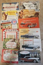 Lot 23 Vintage 1950s Pontiac Nebraska Dealer Sales Brochures Advertising Foldout picture