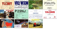 200 Vintage QSL Cards International DX Ham Radio Collection Large Lot picture