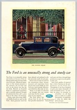 Vintage 1929, Ford Fordor Sedan, Car 20's Print Ad picture