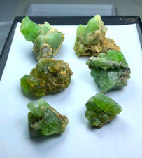 GREEN PERIDOT Specimens lot - 6 pieces - 164 Grams -from SPAT KOHISTAN PAKISTAN picture