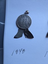 VINTAGE 1848 SILVER COIN POCKET KNIFE picture