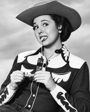 Vintage Jane Withers 8x10 Photo Reprint Cowgirl Tobacco Smoking Hollywood 1956 picture
