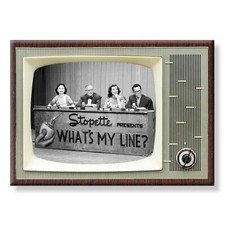 WHAT'S MY LINE? Classic TV 3.5 inches x 2.5 inches Steel Cased FRIDGE MAGNET picture