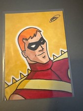 2012 Painted Heroes Speedy Sketch Card by Peter Simeti 1/1 picture
