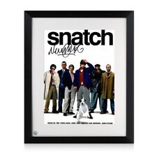 Vinnie Jones Signed Snatch Film Poster. Framed picture