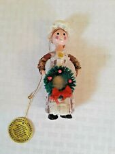 Christmas Around The World Traditional America wood Ornament 1980 Vintage Sears  picture