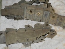 WW2 USGI  M-1 garand cartridge belt 10 pocket project or display picture