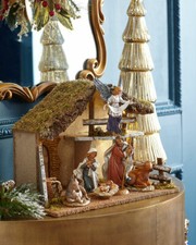New Neiman Marcus Fontanini Custom Nativity - Crèche, Mary, Joseph, Jesus, Angel picture