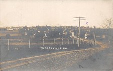 J48/ Turbotville Pennsylvania RPPC Postcard c1910 Homes Stores Road  56 picture