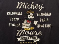 Uniqlo Disney Mickey Mouse World Tour Letterman Bomber Jacket Embroidered XS EUC picture