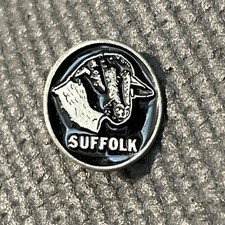 Vintage Suffolk Sheep Oval Lapel Hat Pin P8169 picture