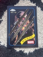 2025 Topps Chrome Marvel M.O.D.O.K. Clawed Black Refractor /10 #117 picture
