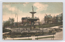 Postcard Homestead Pennsylvania PA Frick Park View Fountain 1910 picture