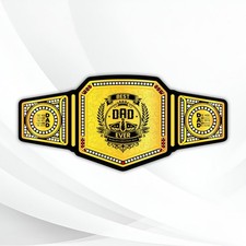 World's Best Dad Championship Belt Custom Wrestling Title For Dad picture