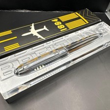 [N-MINT wz/Box] BREITLING Novelty Metalic Brown/Silver Cap type Ballpoint Pen picture