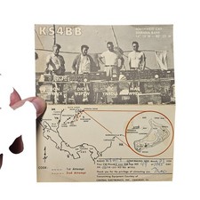 Vintage 1959 KS4BB Cleveland Ohio USA Ham Amateur Radio QSL Card Postcard picture