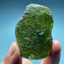 144CT Natural Moldavite | Genuine Czech |Impact Glass| Collector's Energy Stone picture