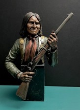 Legends Pardell Native American Apache Indian Geronimo Shaman Bronze Sculpture picture