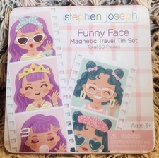 Stephen Joseph- Funny Faces 50 pc Magnetic Travel Play Set picture