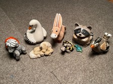 Lot of 7 Vintage ARTESANIA RINCONADA [and other] Handmade Ceramic Figurines picture