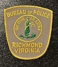 Richmond Virginia VA Bureau of Police Shoulder Patch ~ Vintage picture