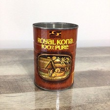Vintage ROYAL KONA Empty Coffee Tin Can ~ No lid picture
