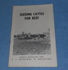 1946 USDA Farmers Bulletin #1549 Feeding Cattle For Beef picture