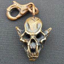 Ultra Rare Sold Out CKF Custom Knife Factory Bi Metal Merzost Skull Pendant 💀🔥 picture