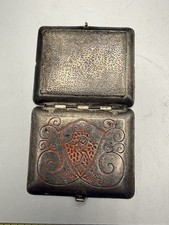 Vintage Karess Woodworth New York Art Deco Vanity Powder Compact Mirror picture