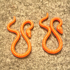 Vintage 1980 Star Wars Collectible Yoda Action Figure Accessory Orange Snakes picture