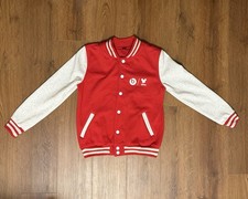 Disney X Beats By Dre Mickey Mouse Red and White Varsity Jacket Size Small picture