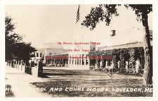 NV, Lovelock, Nevada, RPPC, High School, Court House, 1938 PM, Photo No 54 picture