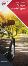 New AAA OREGON - WASHINGTON STATE ROAD MAP City/Highway Tour OR/WA LATEST 2025 picture