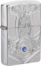 Zippo Armor Medieval High Polish Chrome 49289 picture