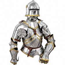 15th Century Medieval Gothic Armour Suit ~ Battle Warrior Half Body for LARP, picture