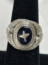 Vintage Sterling Silver US Air Force Signet Ring Size 7 5.74grams picture
