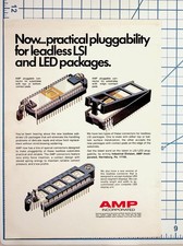 Vintage AMP LSI LED Package Connector Ad Electronics Ephemera Harrisburg PA picture