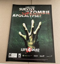 2008 Left 4 Dead New From Valve Xbox 360 PC Poster Print Ad picture