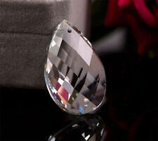 50Pcs Lot Crystal Faceted Glass Prisms Drop Chandelier Lamp Parts 1.5'' Pendants picture