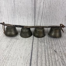 Atq./Vtg. Graduated 4 bells on 13” strap General Store Door /Sleigh/ Carriage picture