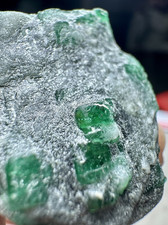 85CT,  Natural Top Green Emerald Crystals on Matrix From Swat Pakistan picture