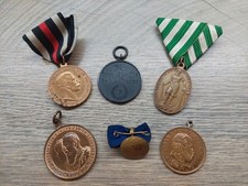 Vtg Lot of 5 Imperial German WWI Military Medals Prussia Baden Württemberg picture