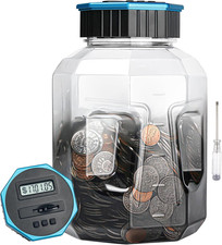 X-Large Piggy Bank for Adults Kids, Digital Coin Counting Bank LCD Counter picture