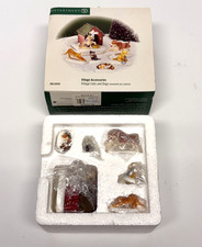 Vintage Dept 56 Village Cats and Dogs 52828 Accessories Set Complete Boxed picture