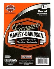 CHROMA CG25117 Harley-Davidson Genuine 5x4 Badge Decal picture