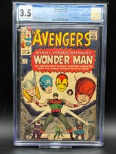 Avengers #9 CGC 3.5 1st Wonder Man Marvel Comics 1964 Silver Age NEVER PRESSED picture