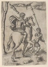 Scipio Africanus Horseback Vintage Engraving Photo Reprint Wall Art picture