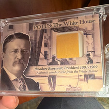Historic Autograph Co POTUS White House Theodore Roosevelt Relic PWH06 3/8 picture