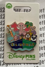 Disney Pin Animals on Boat It's a Small World picture
