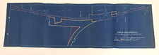 Antique NYNH&H Railroad Blueprint Warren RI Station Property Map 36x10.5 picture